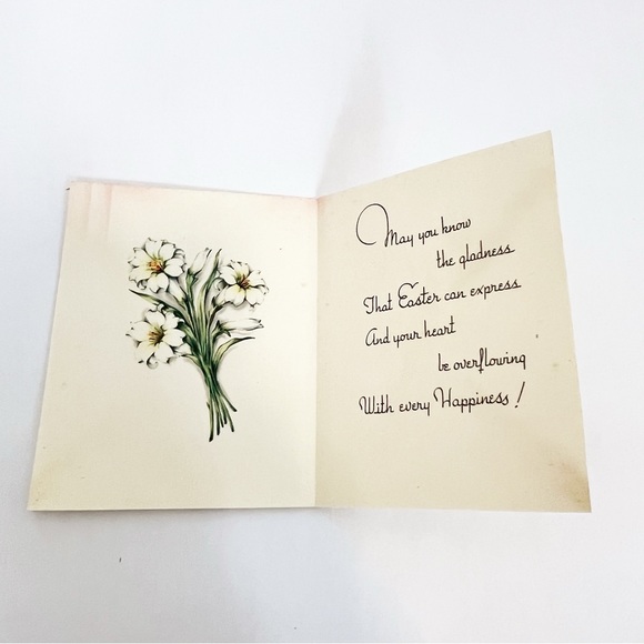 Easter Cards Vintage Forget-Me-Not & USA Made Cards Assortment 8 - Picture 8 of 10